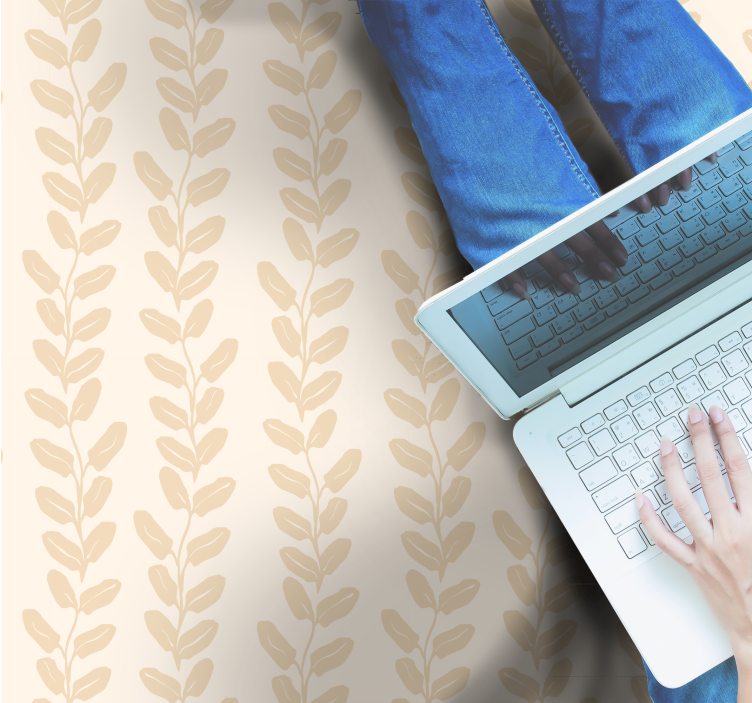 Tapis vinyle plantes motif botanique - TenStickers