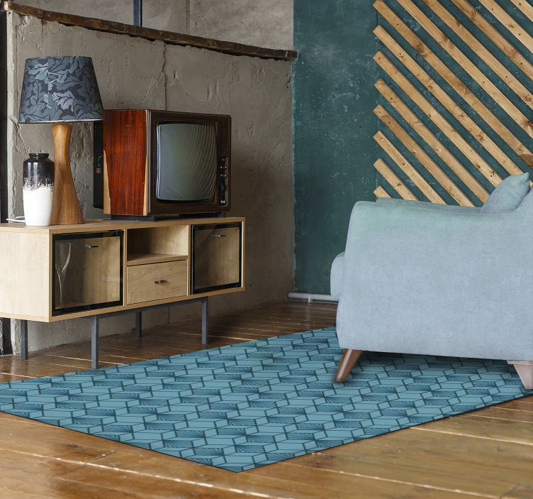 Tapis vinyle géométrique affichage de motifs géométriques - TenStickers