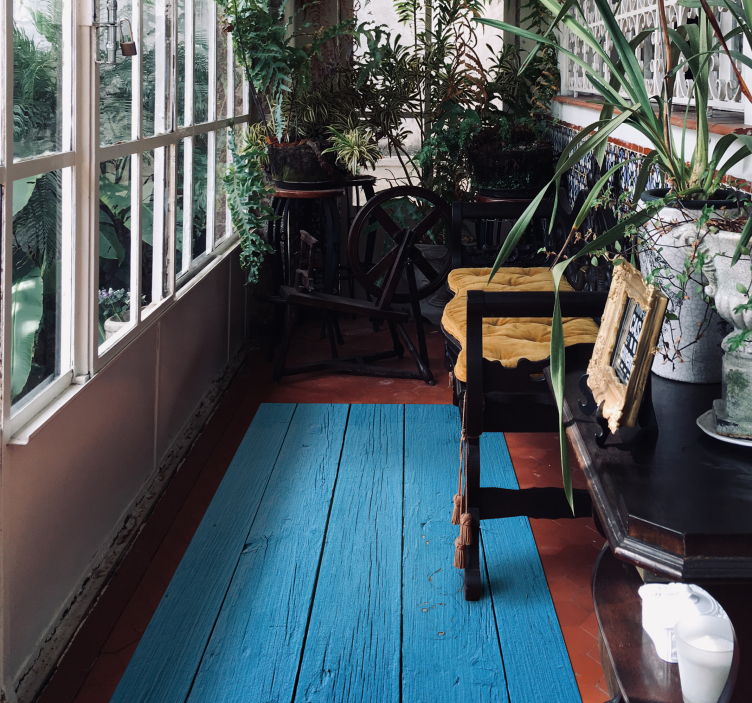 Tapis vinyle imitation parquet modèle de planche rustique - TenStickers