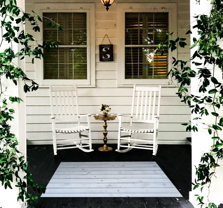 Tapis vinyle imitation parquet rustique en bois - TenStickers