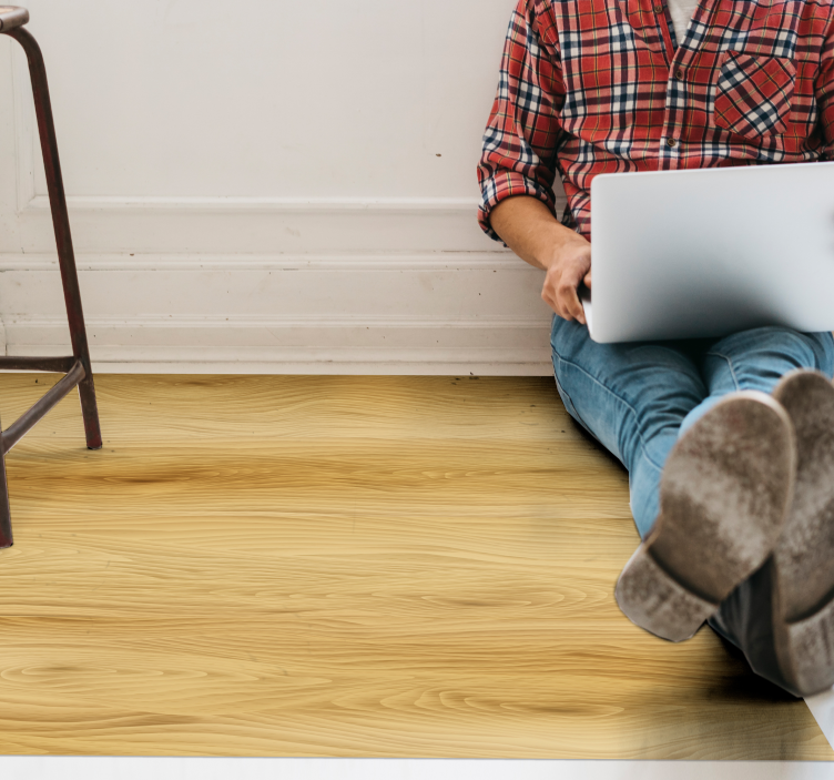 Tapis vinyle imitation parquet texture simple - TenStickers