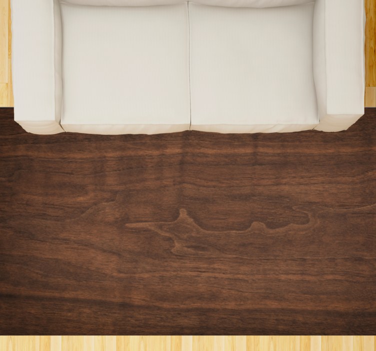 Tapis vinyle imitation parquet texture riche de noix - TenStickers