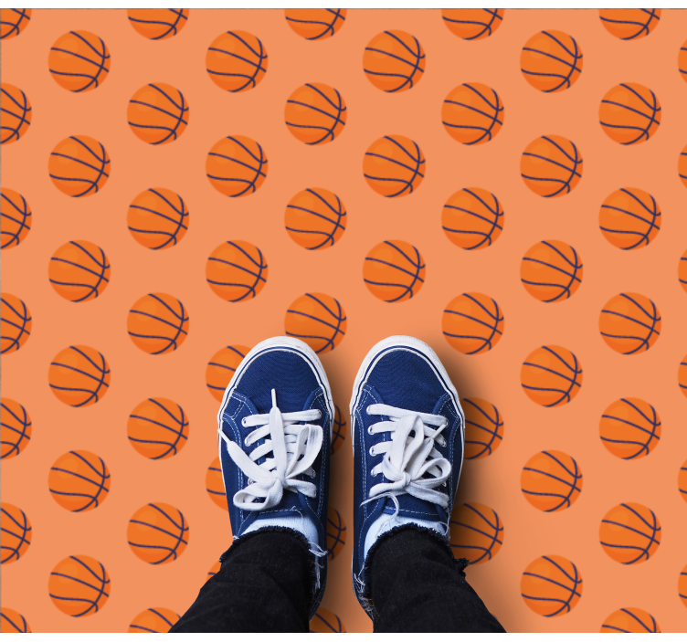 Tapis vinyle jeux concept de basket-ball - TenStickers