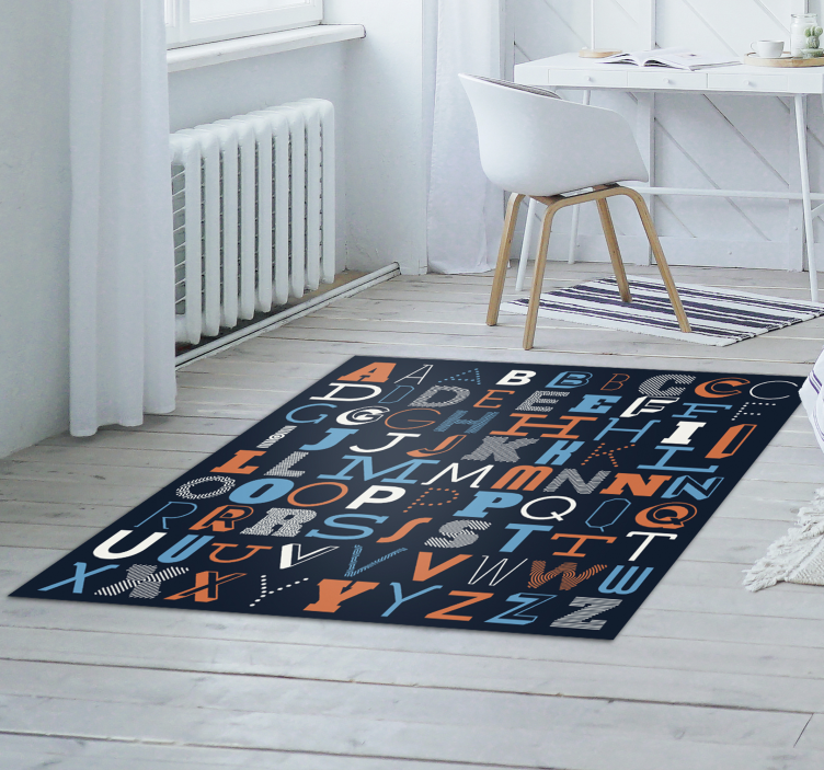 Tapis vinyle lettres apprentissage de l'alphabet - TenStickers