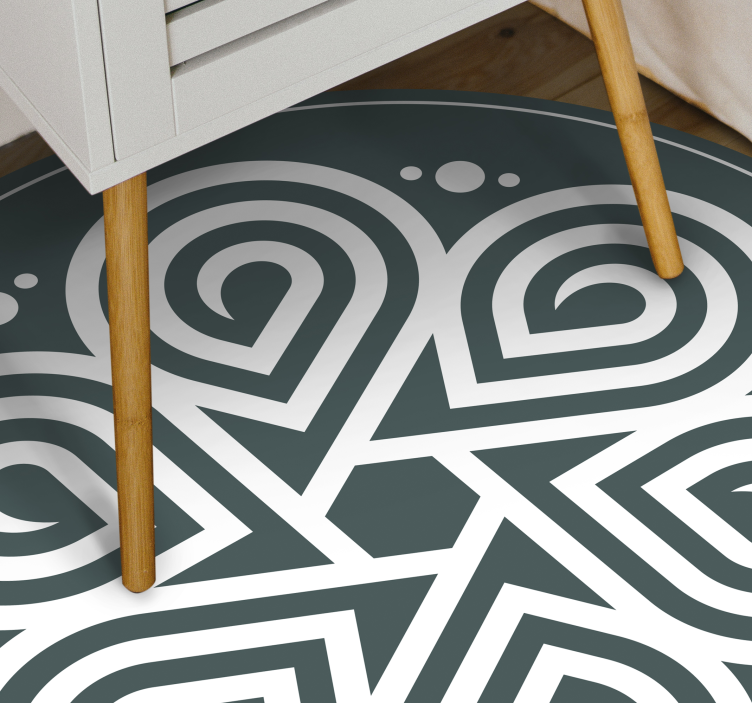 Tapis vinyle mandala cercle celtique - TenStickers