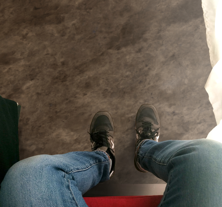 Tapis vinyle marbre effet élégant marron - TenStickers