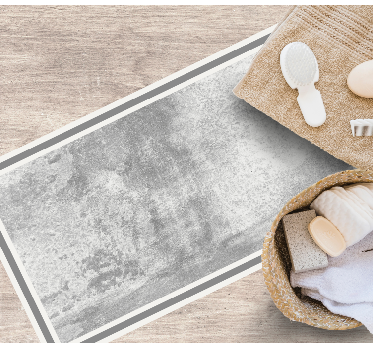 Tapis vinyle pierre couleur grise usée - TenStickers