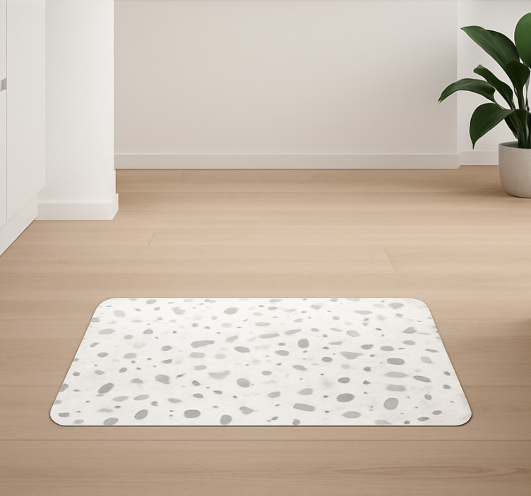 Tapis vinyle marbre effet terrazzo gris - TenStickers