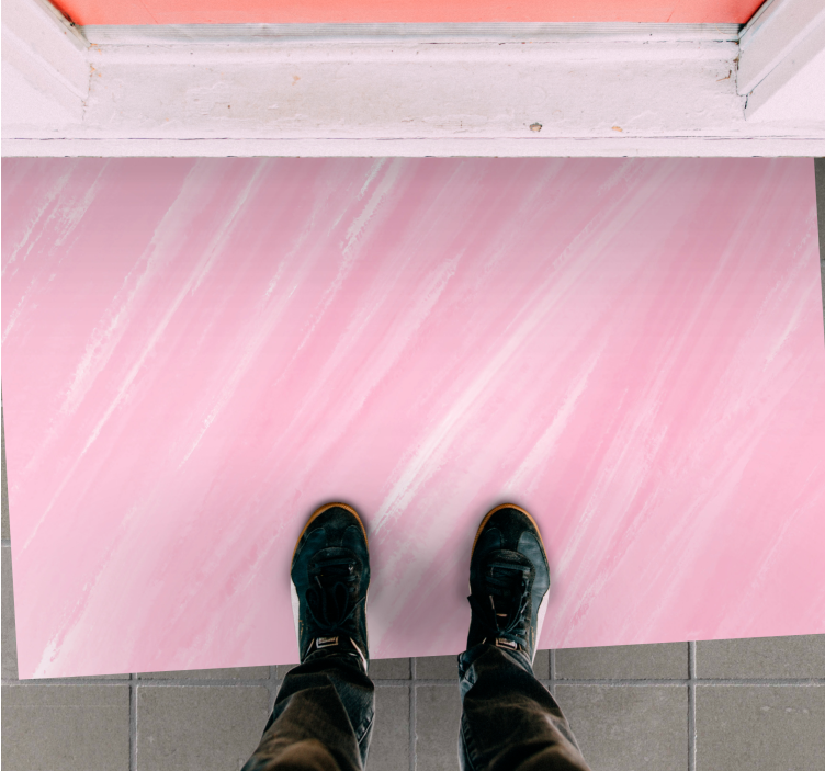 Tapis vinyle rose pierre rose délicate - TenStickers