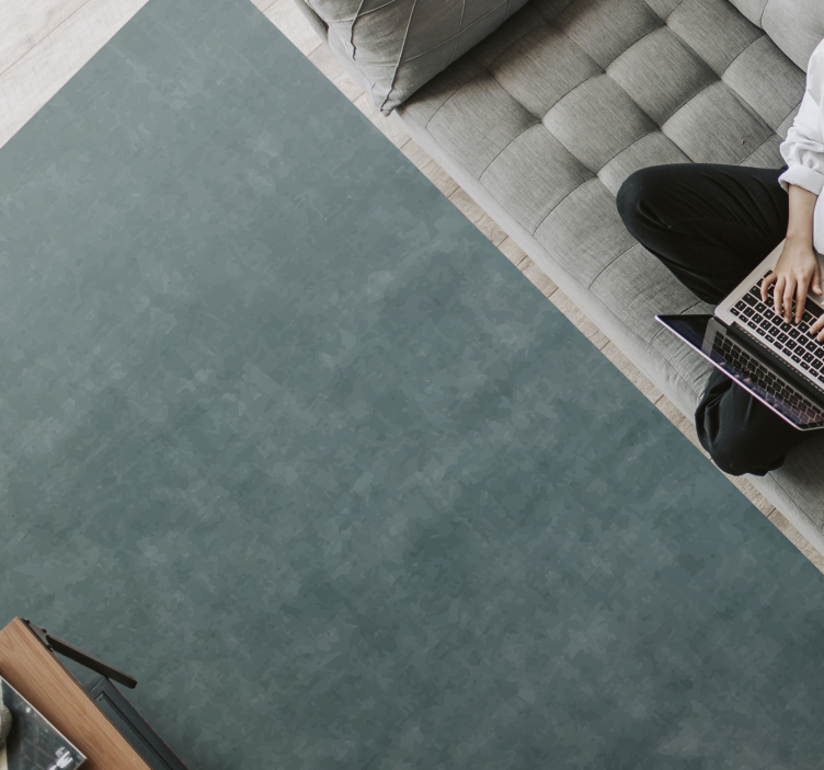 Tapis vinyle marbre teinte bleu sarcelle atténuée - TenStickers