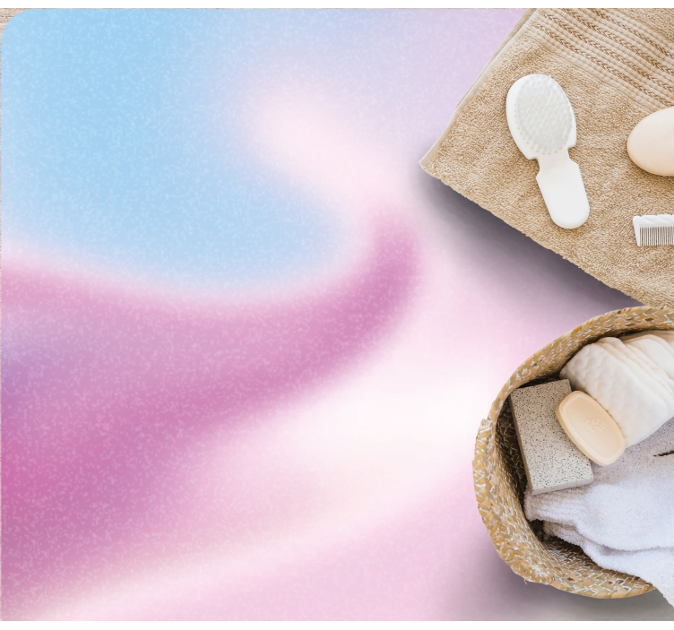 Tapis vinyle salle de bain couches de dégradé - TenStickers