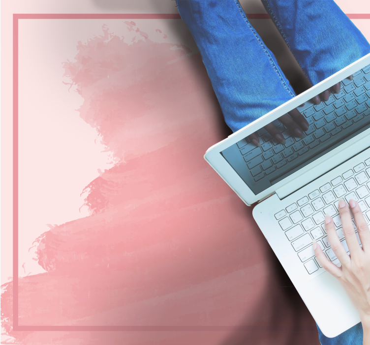 Tapis vinyle chambre nuances de rose doux - TenStickers