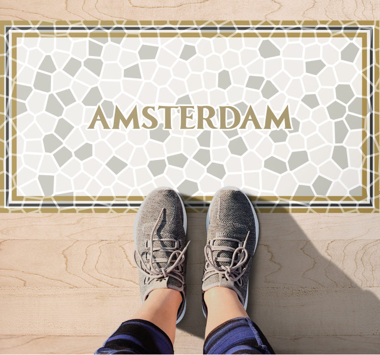 Tapis mosaique vinyle mosaïque d'amsterdam - TenStickers