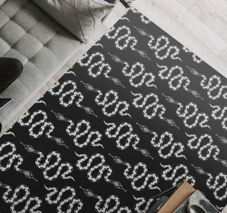 Tapis vinyle animal motif serpent élégant - TenStickers
