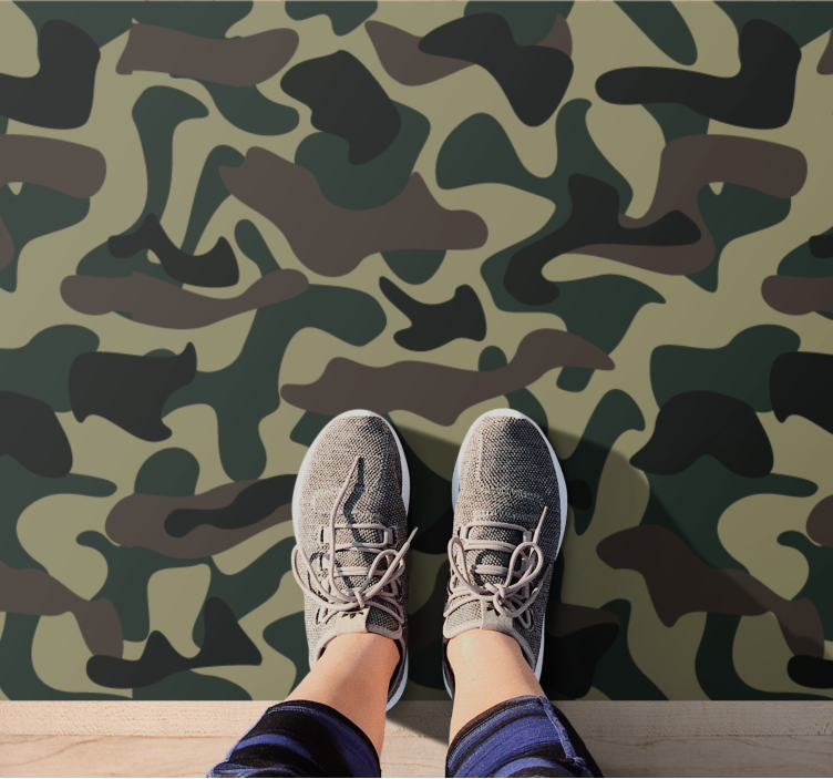Tapis vinyle motif animal Élément de camouflage - TenStickers