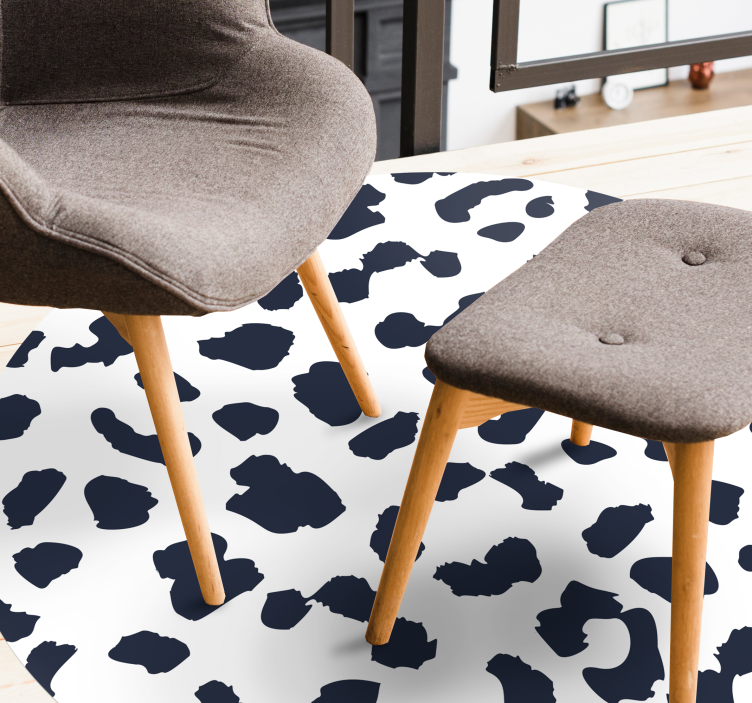 Tapis vinyle motif animal Élément en cuir de vache - TenStickers