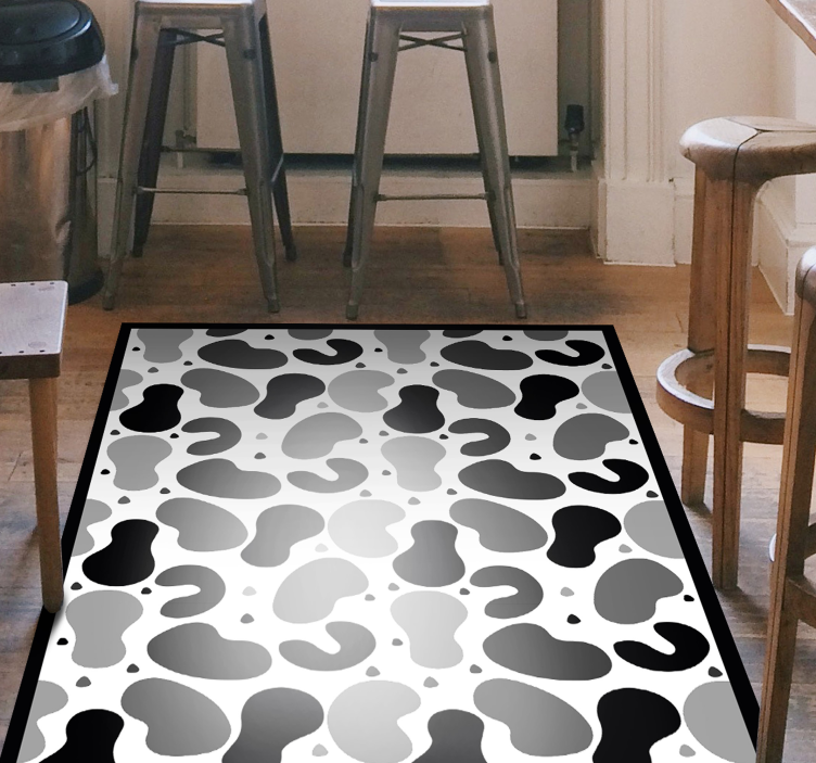 Tapis vinyle motif animal inspiré du cuir de vache - TenStickers