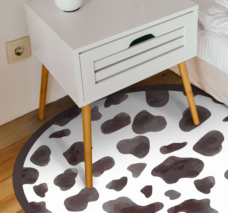Tapis vinyle motif animal style cuir de vache - TenStickers