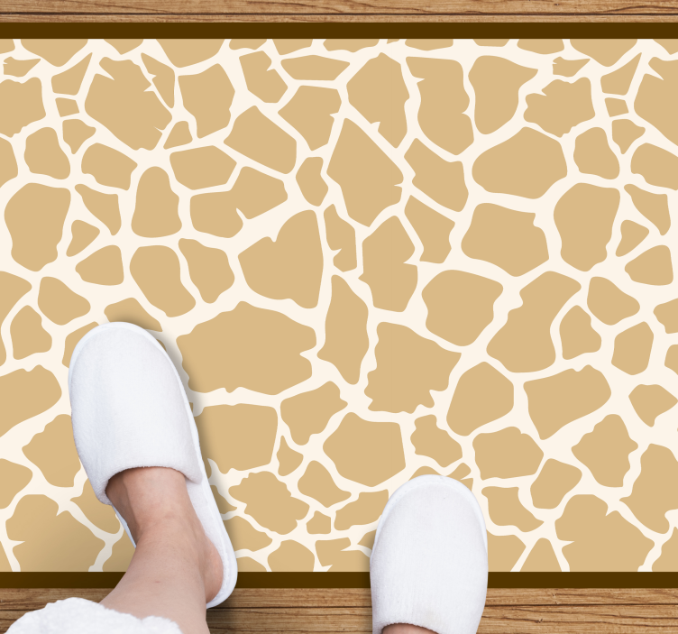 Tapis vinyle motif animal style de taches de girafe - TenStickers