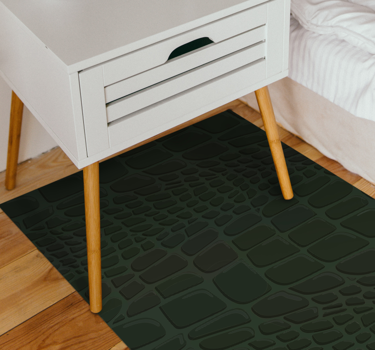 Tapis vinyle motif animal surface texturée en crocodile - TenStickers