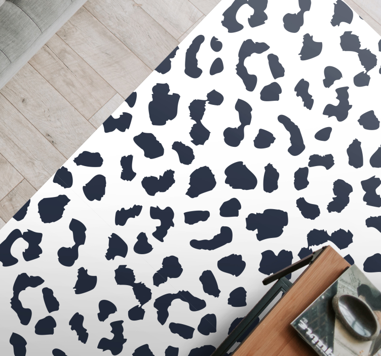 Tapis vinyle motif animal tache léopard - TenStickers