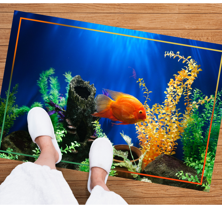 Tapis vinyle nature vibrance sous-marine - TenStickers