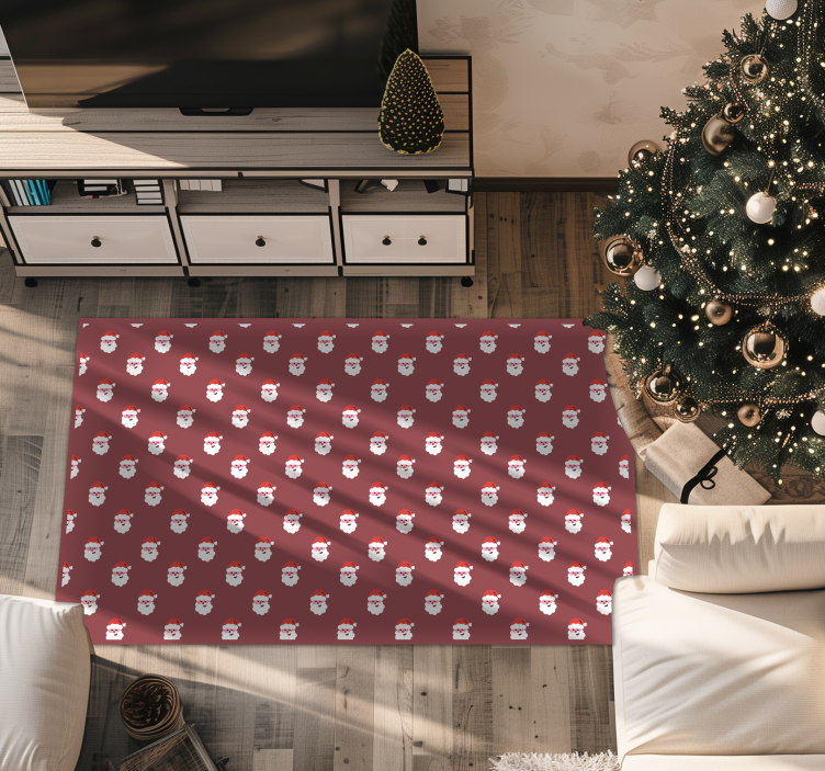 Tapis vinyle Noël motif de Père Noël - TenStickers