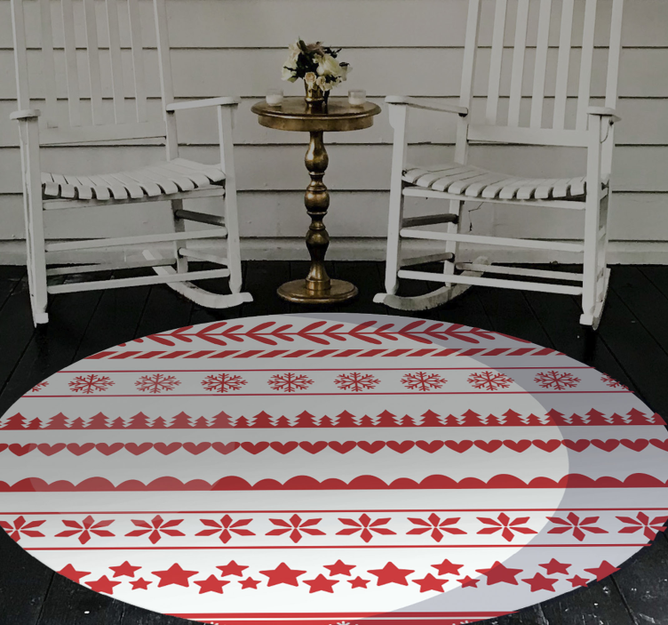 Tapis vinyle noël motif festif et saisonnier - TenStickers