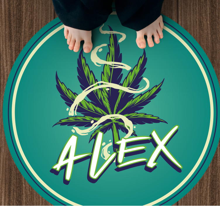 Tapis vinyle ado cercle de noms - TenStickers