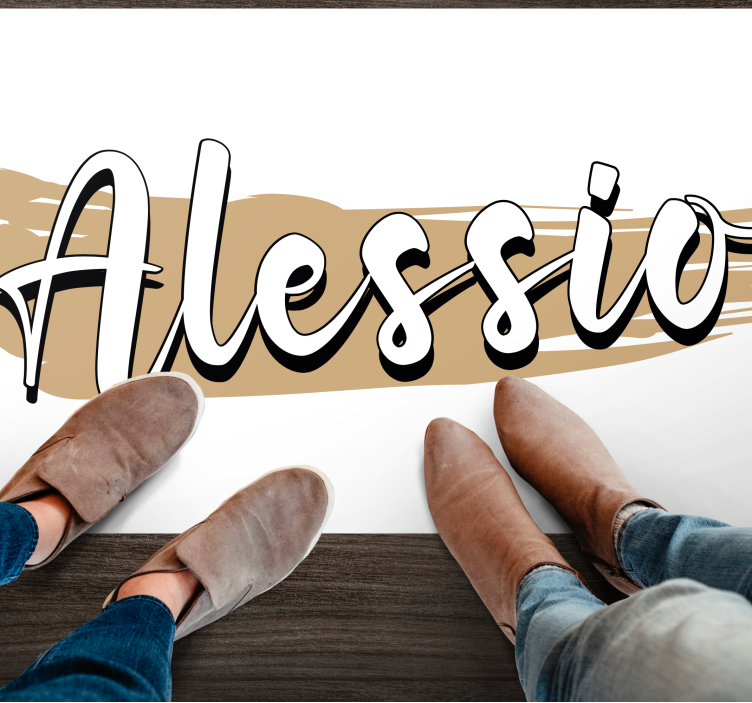 Tapis vinyle personnalisé conception abstraite élégante - TenStickers