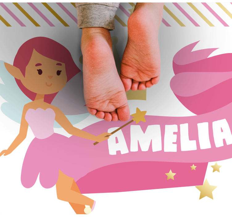 Tapis vinyle autres tapis princesse fée personnalisée - TenStickers