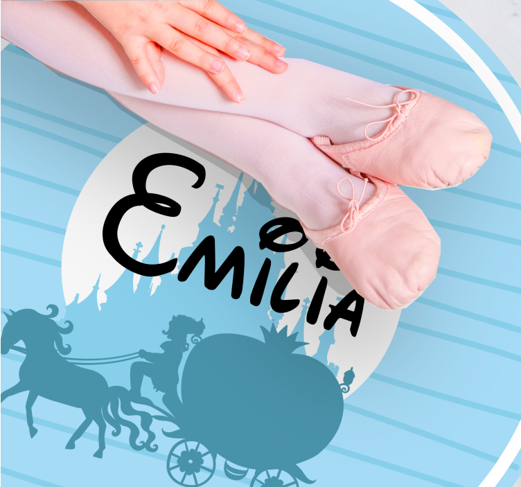 Tapis vinyle personnalisé thème du carrosse de ballet - TenStickers