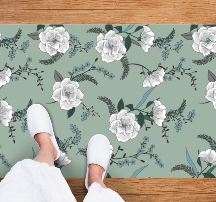 Tapis vinyle plantes concept botanique - TenStickers
