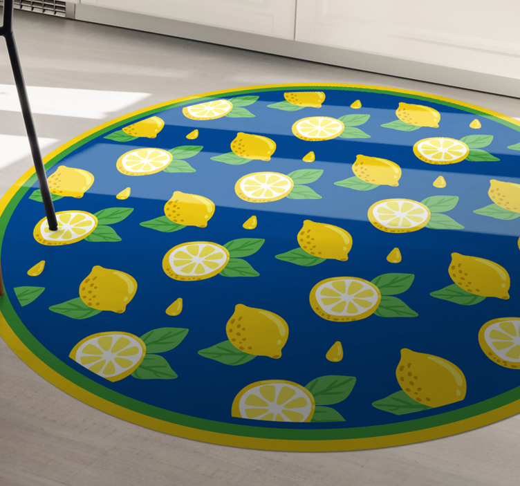 Tapis vinyle cuisine conception d'agrumes et de citron - TenStickers