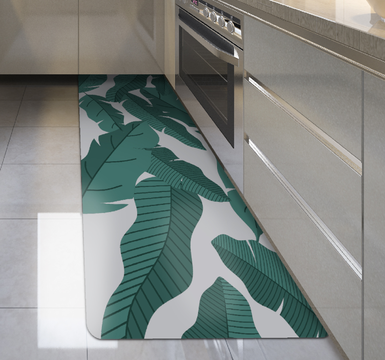 Tapis vinyle plantes conception de feuilles botaniques - TenStickers