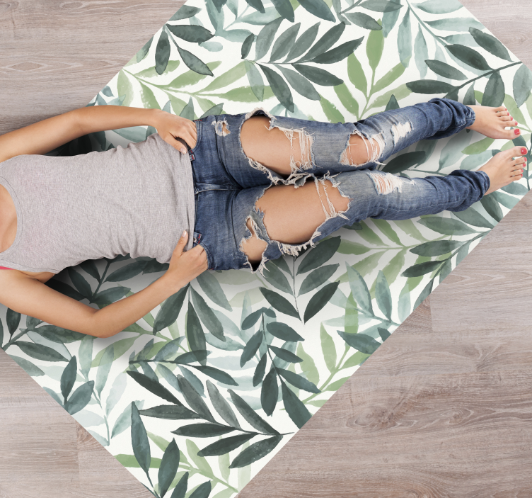 Tapis vinyle plantes feuillage botanique - TenStickers