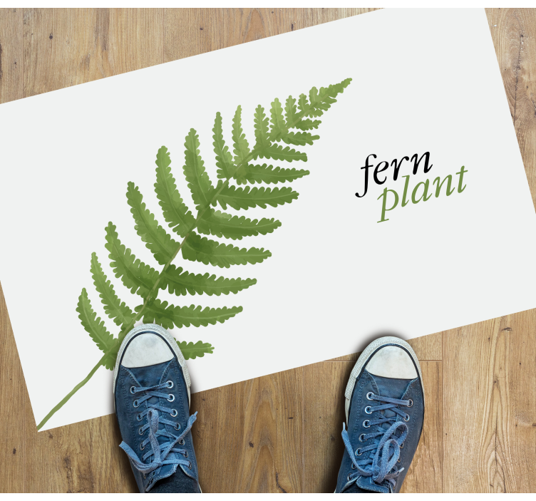 Tapis vinyle plantes design de fougère - TenStickers