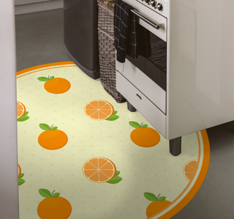 Tapis vinyle cuisine illustration d'agrumes - TenStickers