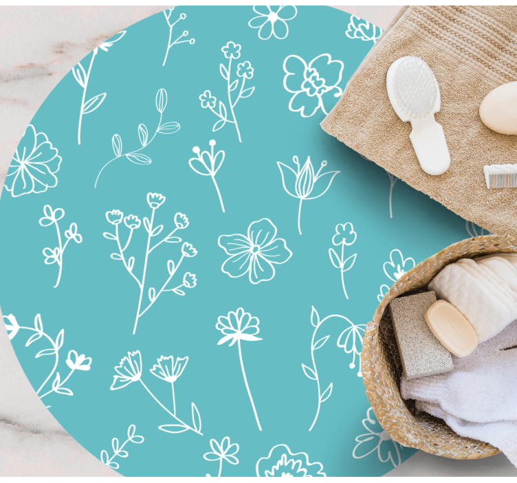 Tapis vinyle plantes illustrations élégantes - TenStickers