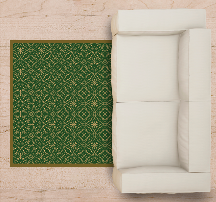 Tapis vinyle plantes motif botanique gracieux - TenStickers