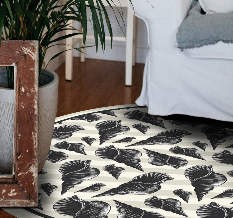 Tapis vinyle plantes motif de feuillage botanique - TenStickers