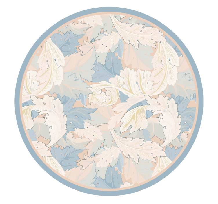 Tapis vinyle plantes motif de feuilles douces - TenStickers