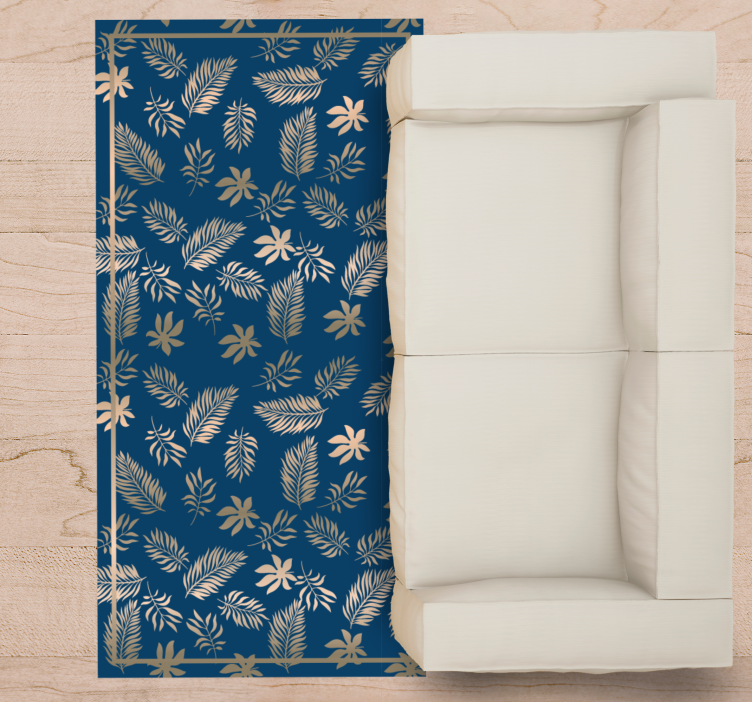 Tapis vinyle plantes motif de feuilles tropicales - TenStickers