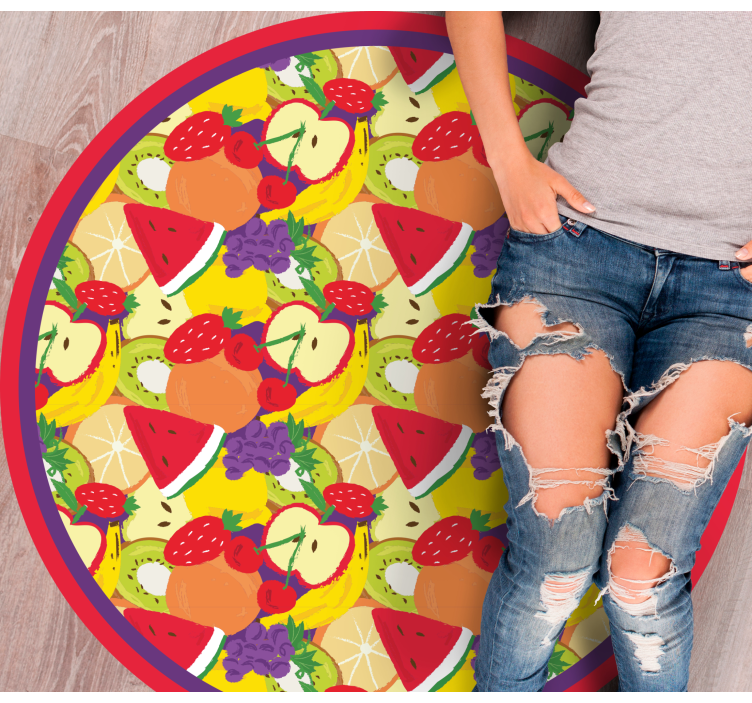 Tapis vinyle cuisine motif de mélange de fruits - TenStickers