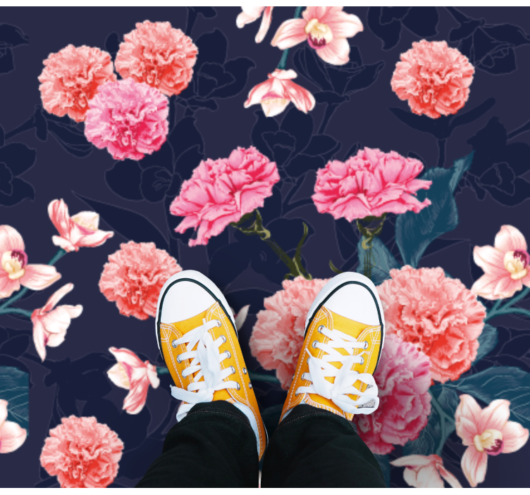 Tapis vinyle plantes motif de rêve botanique - TenStickers