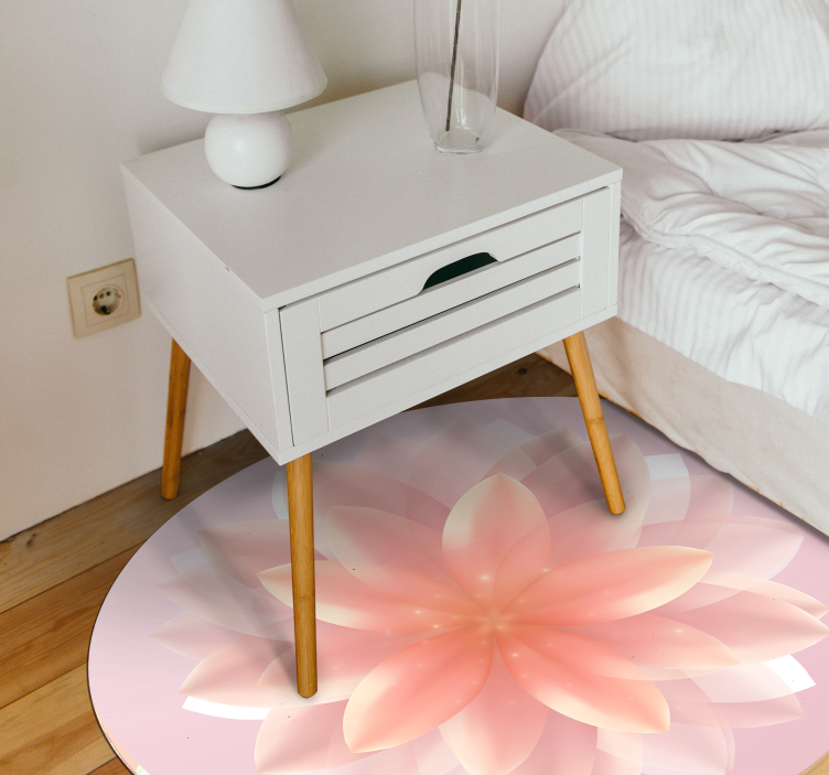Tapis vinyle plantes pièce maîtresse florale - TenStickers