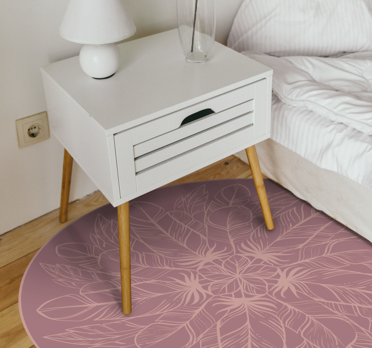 Tapis vinyle plantes symétrie botanique - TenStickers