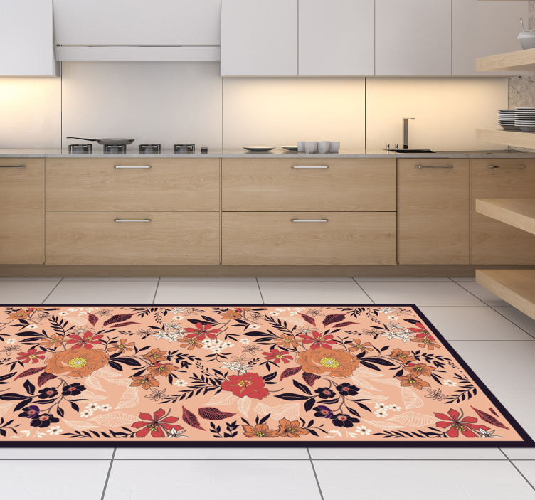 Tapis vinyle plantes tapisserie du jardin botanique - TenStickers