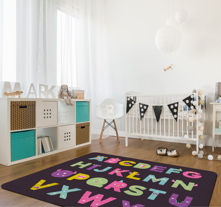 Tapis vinyle chambre le design éducatif de l'alphabet - TenStickers
