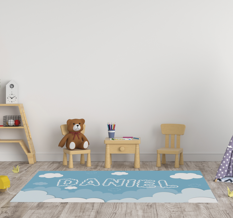 Tapis vinyle chambre personnalisation du ciel nuageux - TenStickers